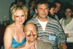 Z Katarzyną Figurą i Leszkiem Malinowskim podczas Festiwalu Kabaretowego w Koszalinie